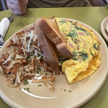 Snooze, an A.M. Eatery - Protein Trio Omelet* - Breakfast & Brunch Near Me - Las Vegas, Nevada Snooze, an A.M. Eatery - Protein Trio Omelet* - Breakfast & Brunch Near Me - Las Vegas, Nevada