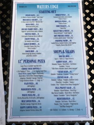 Menu photo 1 Waters Edge Belvidere, NJ Menu photo 1 Waters Edge Belvidere, NJ