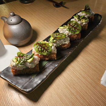Janken - Crispy rice hamachi rolls - Japanese Near Me - Portland, Oregon