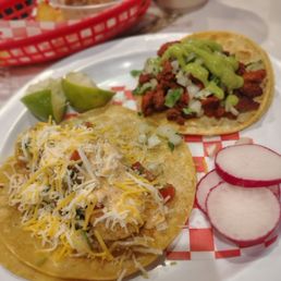 Shrimp Taco y Street Taco Al pastor Shrimp Taco y Street Taco Al pastor