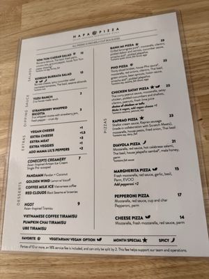 Menu photo 4 Hapa Pizza Beaverton, OR