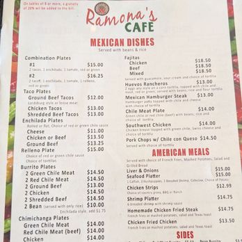 Ramona's Cafe - Menu - Mexican Near Me - Lordsburg, New Mexico Ramona's Cafe - Menu - Mexican Near Me - Lordsburg, New Mexico