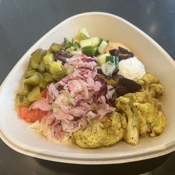 NAYA - Cauliflower with toppings bowl - Mediterranean Near Me - New York, New York NAYA - Cauliflower with toppings bowl - Mediterranean Near Me - New York, New York