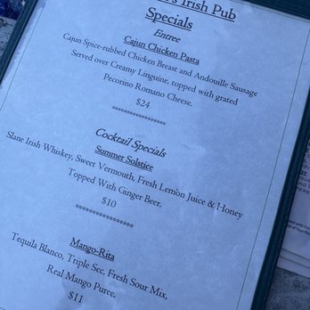 Meehan's Irish Pub & Seafood House - Specials Menu - Seafood Near Me - Saint Augustine, Florida Meehan's Irish Pub & Seafood House - Specials Menu - Seafood Near Me - Saint Augustine, Florida