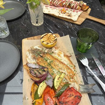 Nua - Chicken kebab and branzino -- so delicious!! - Middle Eastern Near Me - Beverly Hills, California Nua - Chicken kebab and branzino -- so delicious!! - Middle Eastern Near Me - Beverly Hills, California