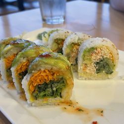 Veggie special and California roll both on soy paper