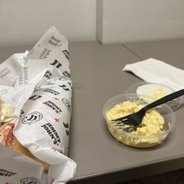 Potato salad and a Vito sandwich Potato salad and a Vito sandwich