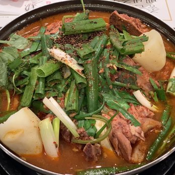 Gam Ja Chon - Gamja tang (pork neck stew) - a bit of an acquired taste, if you ask me. - Korean Near Me - Rowland Heights, California