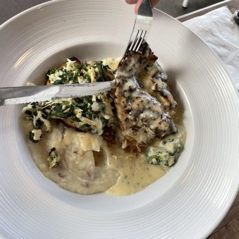 Waterfront Social - Crabmeat stuffed chicken - Bars Near Me - Crystal River, Florida Waterfront Social - Crabmeat stuffed chicken - Bars Near Me - Crystal River, Florida