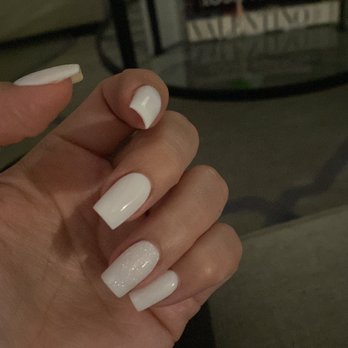 Nail Lounge - White is always a good go to color for me! My nails with dip powder by Loc - Nail Salons Near Me - Irving, Texas Nail Lounge - White is always a good go to color for me! My nails with dip powder by Loc - Nail Salons Near Me - Irving, Texas