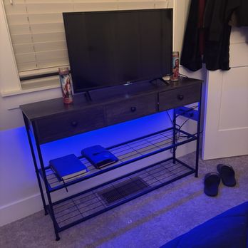 Sasquatch Home Solutions - He had this table from Amazon built in about an hour while I watched my Housewives lol - TV Mounting Near Me - Meridian, Idaho Sasquatch Home Solutions - He had this table from Amazon built in about an hour while I watched my Housewives lol - TV Mounting Near Me - Meridian, Idaho