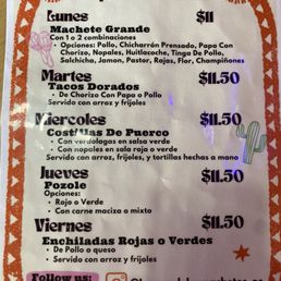 Daily Specials