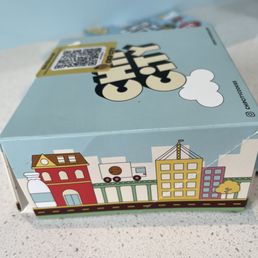 The box the cookie comes inside The box the cookie comes inside