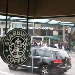 pic inside starbucks with another across the street pic inside starbucks with another across the street