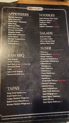 Menu photo 6 Kan Sushi Honolulu, HI Menu photo 6 Kan Sushi Honolulu, HI
