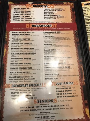 Menu photo 4 Dos Molina's Mexican Fort Worth, TX