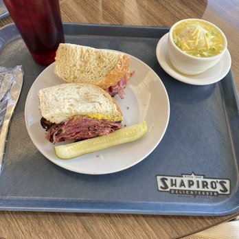 Shapiro's Delicatessen - Matza ball soup and New York pastrami on fresh rye. Oh my! - Delis Near Me - Indianapolis, Indiana Shapiro's Delicatessen - Matza ball soup and New York pastrami on fresh rye. Oh my! - Delis Near Me - Indianapolis, Indiana