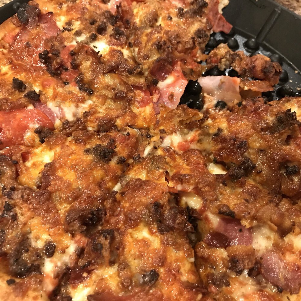 Gorham House of Pizza - Meat pizza, overall very good. - Pizza Near Me - Gorham, Maine
