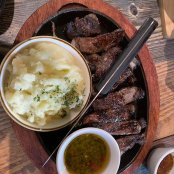 Kao Bar & Grill - Sirloin with mash potatoes. - Argentine Near Me - Hallandale Beach, Florida Kao Bar & Grill - Sirloin with mash potatoes. - Argentine Near Me - Hallandale Beach, Florida