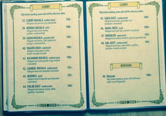 Menu photo 3 Spice Zone Täby, AB