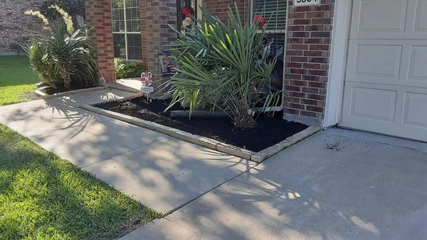 Flower Bed Installation - We at Kingdom landscape are a Christian base company family owned that provide good quality work good communication with our customers and do our best to try to work with customers and their budgets. We provide mowing services irrigation repairs, install installation in system checks. We also offer drainage work, stonework, and Hardscapes, and not to mention we also have flower bed cleanups with shrub trimming and tree trimming services as well as sod installation and landscape lighting. We service Collin county and Grayson county Flower Bed Installation - We at Kingdom landscape are a Christian base company family owned that provide good quality work good communication with our customers and do our best to try to work with customers and their budgets. We provide mowing services irrigation repairs, install installation in system checks. We also offer drainage work, stonework, and Hardscapes, and not to mention we also have flower bed cleanups with shrub trimming and tree trimming services as well as sod installation and landscape lighting. We service Collin county and Grayson county