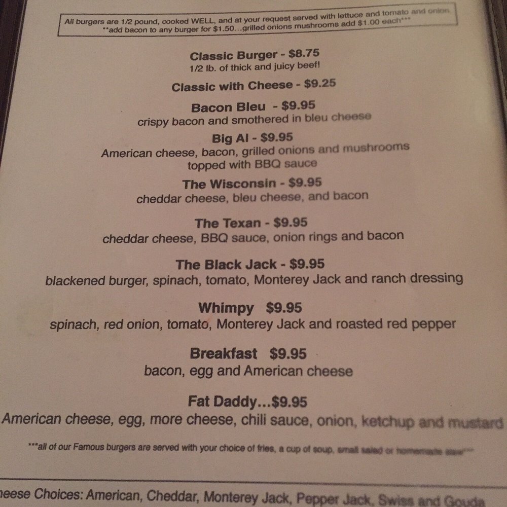 Fat Daddy's Place - Menu - Pizza Near Me - Ligonier, Pennsylvania