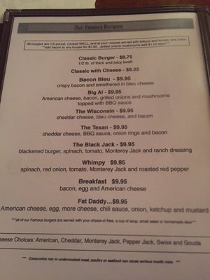 Menu photo 1 Fat Daddy's Place Ligonier, PA Menu photo 1 Fat Daddy's Place Ligonier, PA