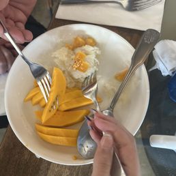Mango sticky rice that our family could not stop eating! Mango sticky rice that our family could not stop eating!