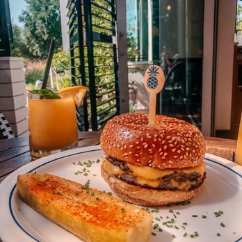 Hudson House - Best cheeseburger in Dallas.  it's half off during happy hour 3-6pm daily! - Seafood Near Me - Addison, Texas