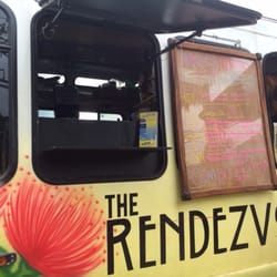 Rendezvous Hawaii Food Truck - Cart front and menu for the day.