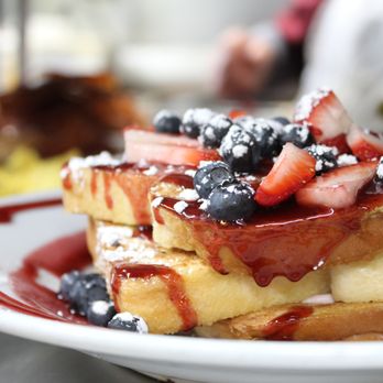 Silo Restaurant & Gift Shop - a stack of french toast with strawberries and blueberries - American Near Me - Queensbury, New York Silo Restaurant & Gift Shop - a stack of french toast with strawberries and blueberries - American Near Me - Queensbury, New York