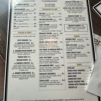 Whiskey Down Diner - Menu - Bars Near Me - Farmingdale, New York