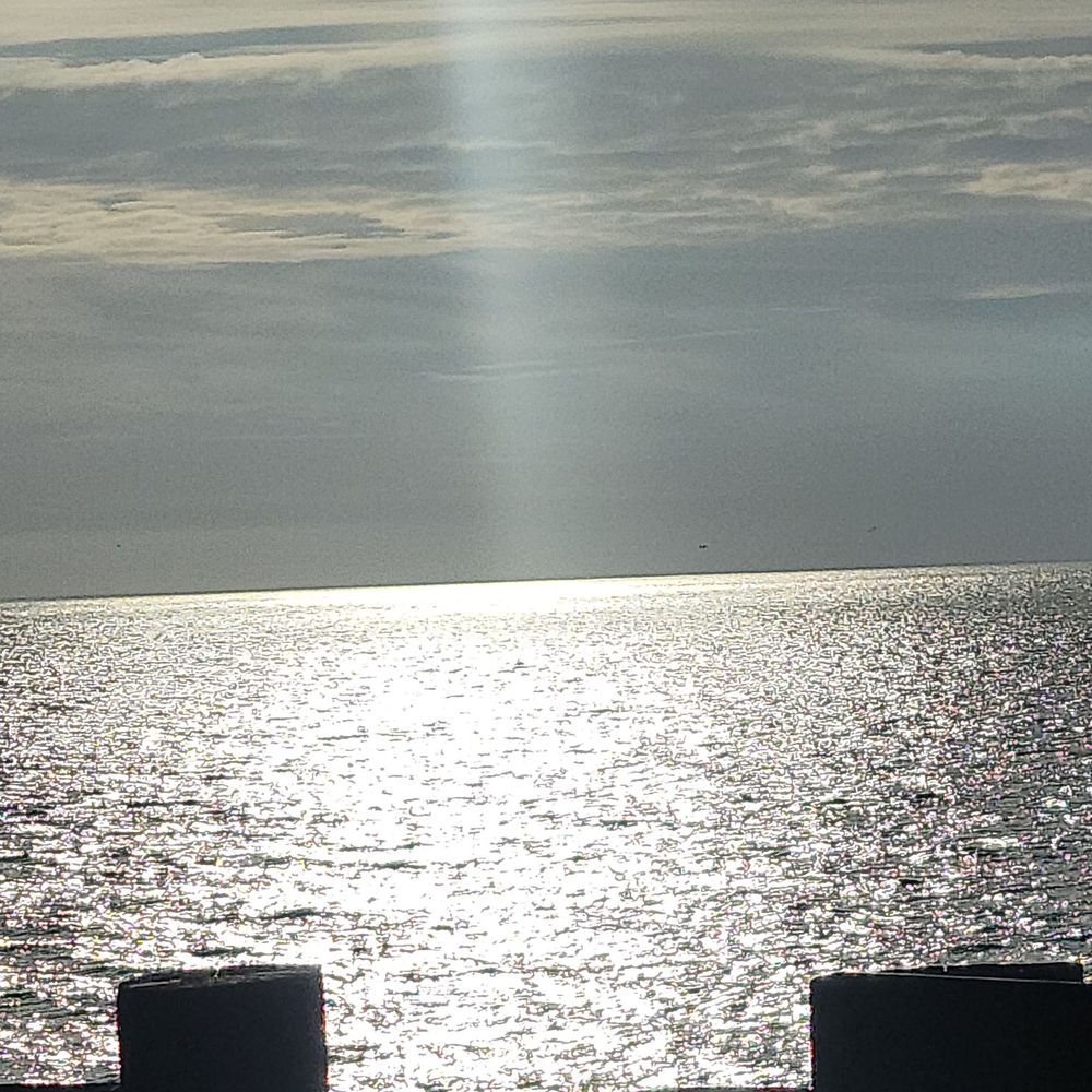 California's beautiful beach and a ray of sunlight!