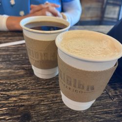 Chai Latte and Decaf Americano