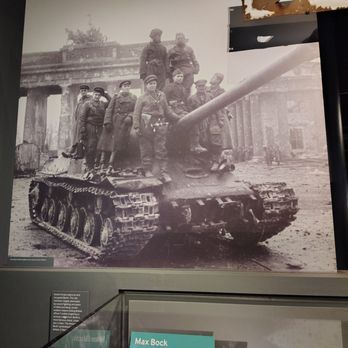 Imperial War Museum - Russian Stalin 2 heavy tank at Brandenberg gate Berlin April 1945 - Museums Near Me - London, XGL