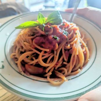 Tavola - A simple spaghetti pomodoro (for those who are less adventurous). Very good. - Italian Near Me - New York, New York