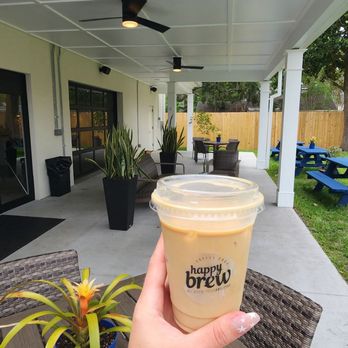 Happy Brew Coffee Shop - Iced happy brew latte - Coffee & Tea Near Me - Jacksonville, Florida