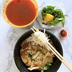 I Do Pho You - Delivery - Bún Bò Huế: Spicy Beef Noodle Soup w/ pork, ham, beef shank, pork blood ($16.95)