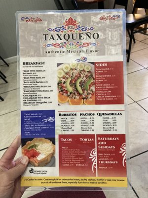 Menu photo 5 El Taxqueno Chattanooga, TN Menu photo 5 El Taxqueno Chattanooga, TN