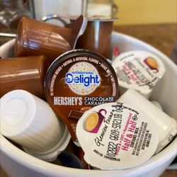 Kitchen Table Cafe - Evergreen Place - Flavored creamers to choose from