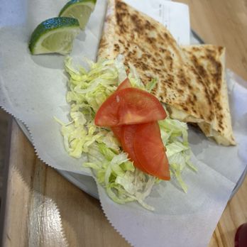 Tacos Chiwas - Quesadilla a with Carne Asada inside. It was $17.00 for this and a drink!!! - Mexican Near Me - Phoenix, Arizona