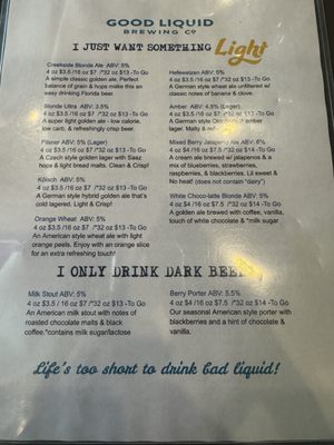 Menu photo 3 Good Liquid Brewing Parrish, FL