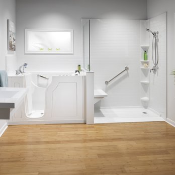 The Bath Authority - a bathroom with a walk in shower - Kitchen & Bath Near Me - Bedford Heights, Ohio The Bath Authority - a bathroom with a walk in shower - Kitchen & Bath Near Me - Bedford Heights, Ohio
