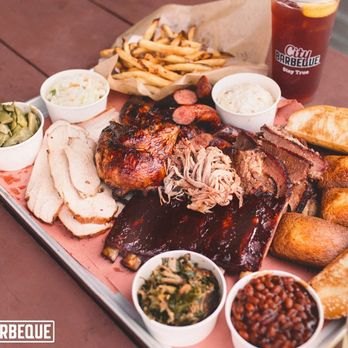 City Barbeque - a barbecue platter with ribs and sides - Barbeque Near Me - Troy, Michigan City Barbeque - a barbecue platter with ribs and sides - Barbeque Near Me - Troy, Michigan