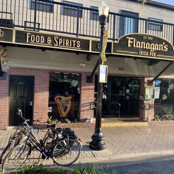 Flanagans Irish Pub - Riding our bicycles to the pub.. (an old Dutch habit) - New American Near Me - Dunedin, Florida