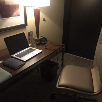 DoubleTree by Hilton Hotel Boston-Andover - Comfortable leather office chair, desk & lamp with plenty of outlets. - Hotels Near Me - Andover, Massachusetts