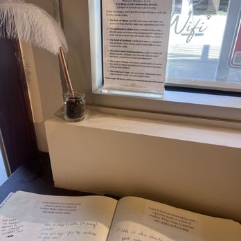 The Kings Craft Coffee - Guest book with prompts - Coffee & Tea Near Me - San Diego, California