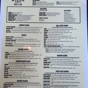 Shine Cafe - The menu from Shine Cafe includes breakfast combinations such as eggs, breakfast sandwiches, and specialty pancakes. It features sections for eggs-omelets, breakfast in bread, biscuits & gravy, and breakfast bowls. The menu also offers beverages like day drinks, bottled brews, and wines by the glass. Prices and detailed descriptions are provided for each item, emphasizing a casual diner atmosphere with a variety of breakfast and brunch options. - Breakfast & Brunch Near Me - Troy, Michigan
