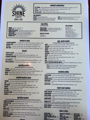 Menu photo 7 Shine Cafe Troy, MI