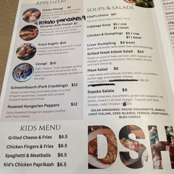 Das Schnitzel Haus - Apps, Soups, Salads, Kids Menu - German Near Me - Parma, Ohio Das Schnitzel Haus - Apps, Soups, Salads, Kids Menu - German Near Me - Parma, Ohio